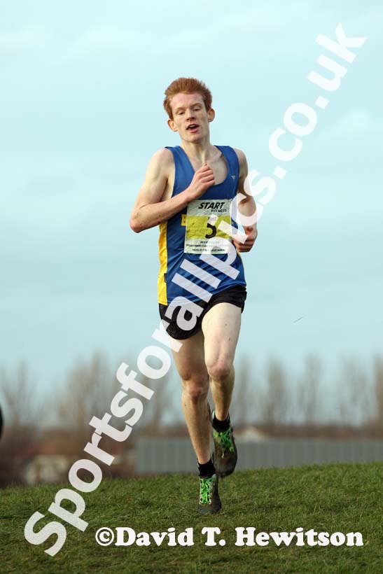 Tom Goulding (Birtley) 2nd under-17 men North Eastern Cross Country, Champs., Temple Park, South Shields. Photo: David T. Hewitson/Sports for All Pics